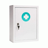 Edimeta Armoire à Pharmacie 1 Tablette - blanc métal 350730_0