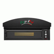 Four à pizza électrique 6 x Ø34 cm LARGE (8kW - 380V) avec hotte d'extraction Série "PIZZA CHEF" PREMIUM - GOLDINOX - noir inox 3701770846665 Four à pizza électrique 6 x Ø34 cm LARGE (8kW - 380V) avec hotte d'extraction Série "PIZZA CHEF" PREMIUM - GOLDINOX - noir inox 3701770846665