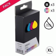 Generique Pack 6 Cartouches Génériques Canon PG540XL/CL541XL noire et couleurs (5225B013 x3) - multicolore 3701352345852 Generique Pack 6 Cartouches Génériques Canon PG540XL/CL541XL noire et couleurs (5225B013 x3) - multicolore 3701352345852