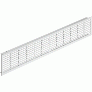 Grille d'aération encastrable blanche persienne diamètre 100 mm