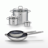 Lot Poêles 24/32cm & Faitouts 12/20/26cm Elo Profi Therm Platinum - gris inox 3176239952834