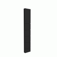Montant Totem 5 rainures 10x30x195 cm - noir