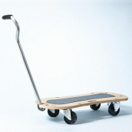 Mottez Plateau rouleur avec poignée - marron 1511