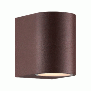Nordlux Applique murale Dion Single Aluminium Couleur rouille, H.9  IP44  GU10 /  Extérieur - rouge 5704924023330
