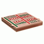 Packnwood FHC - 100Pcs - Boite à Pizza Décor - 26x26cm - marron en carton 210BPZ26 Packnwood FHC - 100Pcs - Boite à Pizza Décor - 26x26cm - marron en carton 210BPZ26