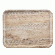 Plateau bois compresse marron 24x35cm