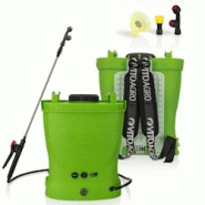 Pulvérisateur de Jardin 16L à Batterie VITO - Pulvérisateur Electrique 6 bars - Buses, Chargeur et Lance Télescopique Inclus - vert plastique 5604 Pulvérisateur de Jardin 16L à Batterie VITO - Pulvérisateur Electrique 6 bars - Buses, Chargeur et Lance Télescopique Inclus - vert plastique 5604