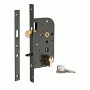 Serrure encastrable crochet à cylindre pour porte coulissante, axe 50mm, cylindre 30x30mm, bouts carrés, noir, 3 clés - THIRARD - noir 3150260002881 Serrure encastrable crochet à cylindre pour porte coulissante, axe 50mm, cylindre 30x30mm, bouts carrés, noir, 3 clés - THIRARD - noir 3150260002881