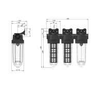 Sl240 trio-ctn 3/4″ - filtre à charbon actif pour traitement de l'eau - cintropur - débit 1,5m³/h Sl240 trio-ctn 3/4″ - filtre à charbon actif pour traitement de l'eau - cintropur - débit 1,5m³/h