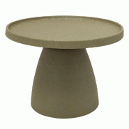 Table Mira verte diamètre 46 cm -  Rond Métal Table Passion 46x46 cm - vert 3106238550892