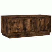 VidaXL Table basse chêne fumé 102x50x44 cm bois d'ingénierie Modèle Patio Zenith Prime Plus - 819881
