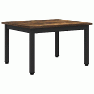 VidaXL Table basse Chêne Fumé 60 x 50 x 36 cm Bois d'ingénierie Modèle Helios Ligne Plus - 892562