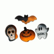 Wellhome - Ensemble de 4 emporte-pièces d'Halloween, idéal pour votre cuisine - multicolore WH16661