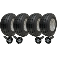 20.5x8.00-10 Twin Axle Trailer Kit Road Legal Wheels + Hub Stub Axles 750kgs 20.5x8.00-10 Twin Axle Trailer Kit Road Legal Wheels + Hub Stub Axles 750kgs