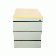 Caisson 2/3 tiroirs Majencia d'occasion - design rectangulaire avec compartiments de rangement - 55 x 42 x 53 cm Caisson 2/3 tiroirs Majencia d'occasion - design rectangulaire avec compartiments de rangement - 55 x 42 x 53 cm