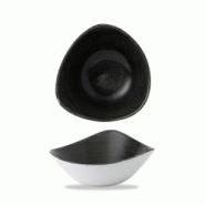 Churchill 12 x bol triangulaire 18,5cm 370ml STONECAST PATINA iron black - noir PAIBTRB71