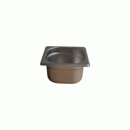 DBMARK - GNP16100-201 - Bac Gastronorme 1/6 100 mm. - 0.8mm S/S201 - gris inox GNP16100-201