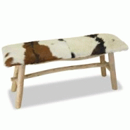 Helloshop26 - Banc banquette 100 x 30 x 45 cm cuir véritable teck 02_0021262 - 3000200484348 Helloshop26 - Banc banquette 100 x 30 x 45 cm cuir véritable teck 02_0021262 - 3000200484348