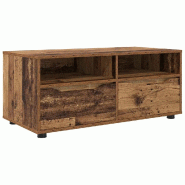 Helloshop26 - Meuble TV rectangulaire moderne pratique salon 100 x 48 x 43 cm en bois d'ingénierie bois ancien 02_0054669 - Bois massif 3000238607320 Helloshop26 - Meuble TV rectangulaire moderne pratique salon 100 x 48 x 43 cm en bois d'ingénierie bois ancien 02_0054669 - Bois massif 3000238607320