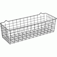 Metaltex panier de rangement Koala 33 x 12 cm métal noir - noir 361601/koala