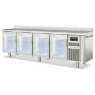 Meuble 600 adossé positif s-line - 4 portes vitrées - PTSRV-250-S
