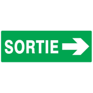 Panneaux adhésifs 330x200 mm secours évacuation - ADPNG-TL10/SRTD_0