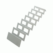 Schneider - Présentoir à snacks, acier inoxydable, 560 x 175 x 35 mm, 7 ondulations - argenté inox 154094