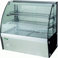 Vitrine chauffée avec grilles. Double vitrage. Structure en acier inoxydable. Dimensions : 71x58x67(h) cm. FORCAR modèle VPH120 - 3190