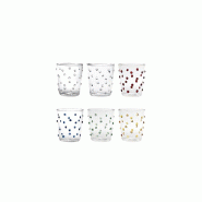 Zafferano Party Tumbler Verre 45 Cl Multicolore Set De 6 Pièces En Verre - multicolore py00199