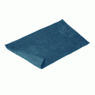 AQA Design Tapis de bain 100 % polyester BOBBY blue L.60 P.120 H.1 MP05469 - bleu polyester MP05469