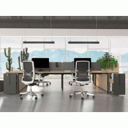 Bureau bench 4 personnes avec caisson extractible Bureau bench 4 personnes avec caisson extractible