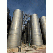 Cuve en acier inoxydable de 100.000 litres