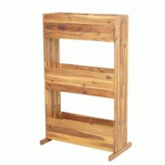 Décoshop26 - Etagère jardinière surélevée décoration balcon terrasse 115x71x40 cm pour extérieur en bois d'acacia marron 3 niveaux 04_0006790 - Décoshop26 - Etagère jardinière surélevée décoration balcon terrasse 115x71x40 cm pour extérieur en bois d'acacia marron 3 niveaux 04_0006790 -