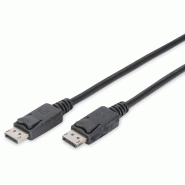 DIGITUS Câble de connexion DisplayPort, 10m, DP - DP, 10 m, noir - noir AK-340100-100-S