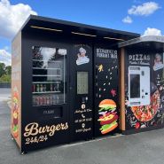 Distributeur automatique extérieur avec module de chauffe pour restaurant_1