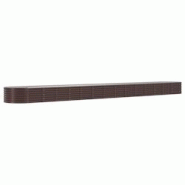 Helloshop26 - Jardinière bac lit surélevé plantes fleurs terrasse jardin de jardin acier enduit de poudre marron 02_0039549 - 3000218560089 Helloshop26 - Jardinière bac lit surélevé plantes fleurs terrasse jardin de jardin acier enduit de poudre marron 02_0039549 - 3000218560089