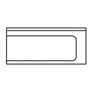 KBS Gastrotechnik KBS Table d'écoulement à droite sans fond avec rebord 1200x700x850 mm - inox 20390017