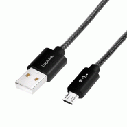 LogiLink Câble de charge & données, USB-micro USB mâle, 1,0m, 1 m - 4052792050912
