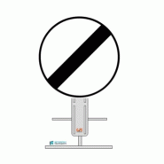 Panneau B31 - Fin de toutes les interdictions sur pied temporaire