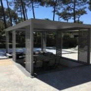 Pergola bioclimatique 6x3-pergola autoportée