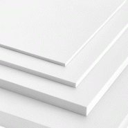 Plaque PVC expansé blanc Simopor-Light - 1000x1000 mm - Épaisseur 003 mm