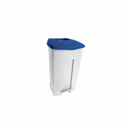 Poubelle a pedale contiplast 120l blanc/bleu_0