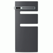 Radiateur sèche-serviettes connecté Serenis avec soufflerie mât gauche 1500W graphite - Atlantic - 850504_0