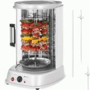Royal Catering - Royal Catering Rôtissoire Verticale Machine À Kébab Poulet Électrique Appareil Mini Machine Grill Rotatif RCGV-1800-1 (3-en-1, 1
