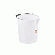 Seau industriel Stefanplast avec bec verseur, 17 l, neutre - plastique 8003507241718