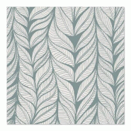 Serviettes, 3 plis pliage ¼ 33 cm x 33 cm "Wild Leaves" (200 unités) PAPSTAR - vert papier 88355