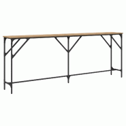 Table console chêne artisanal 200 x 29 x 75 cm Modèle Aero Balcon Élite - 871341