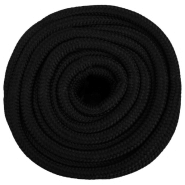 Vidaxl corde de travail noir 18 mm 25 m polyester 152837