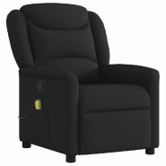 VidaXL Fauteuil de massage inclinable Noir Tissu Modèle Gerveline - 8721158336149