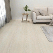 Vidaxl planches de plancher autoadhésives 55 pcs pvc 5,11 m² beige 324653